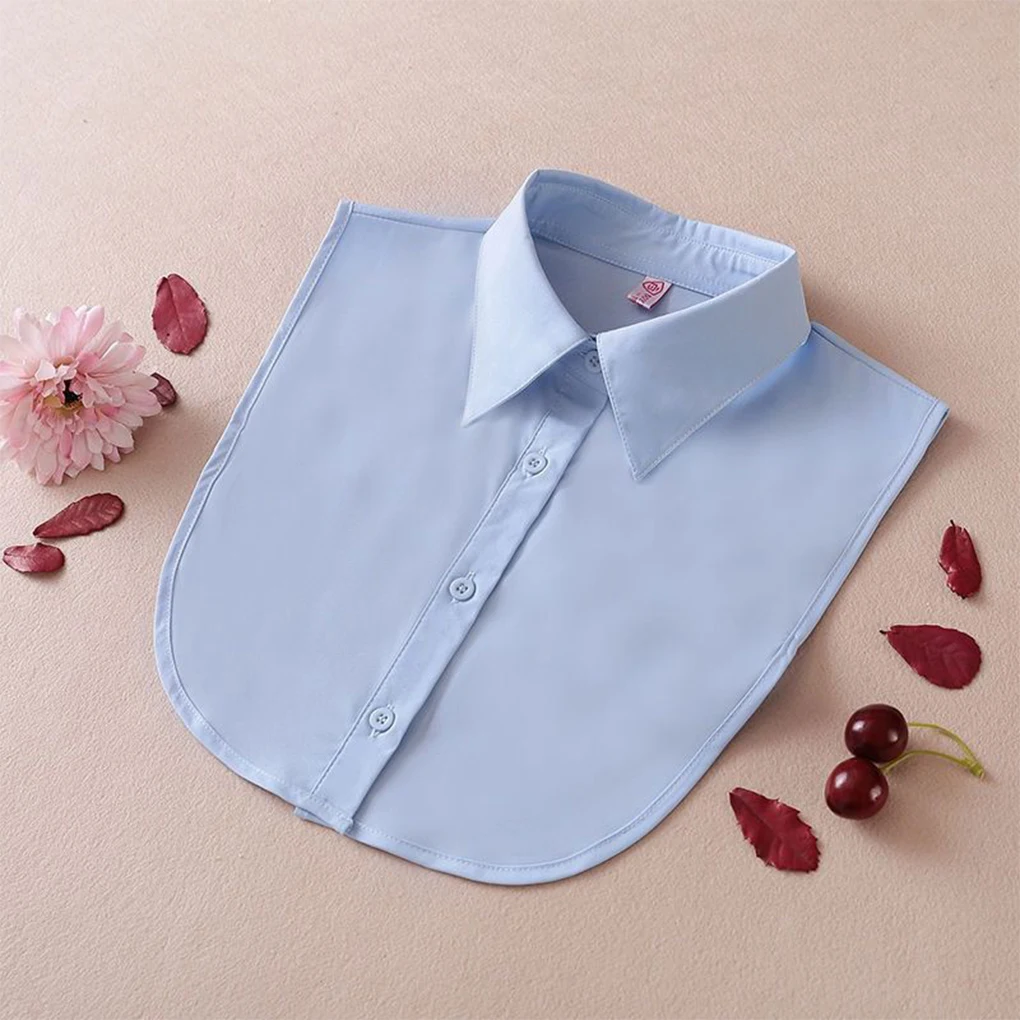 Simple Design False Collar Chiffon Fake Half Shirt Detachable Lapel