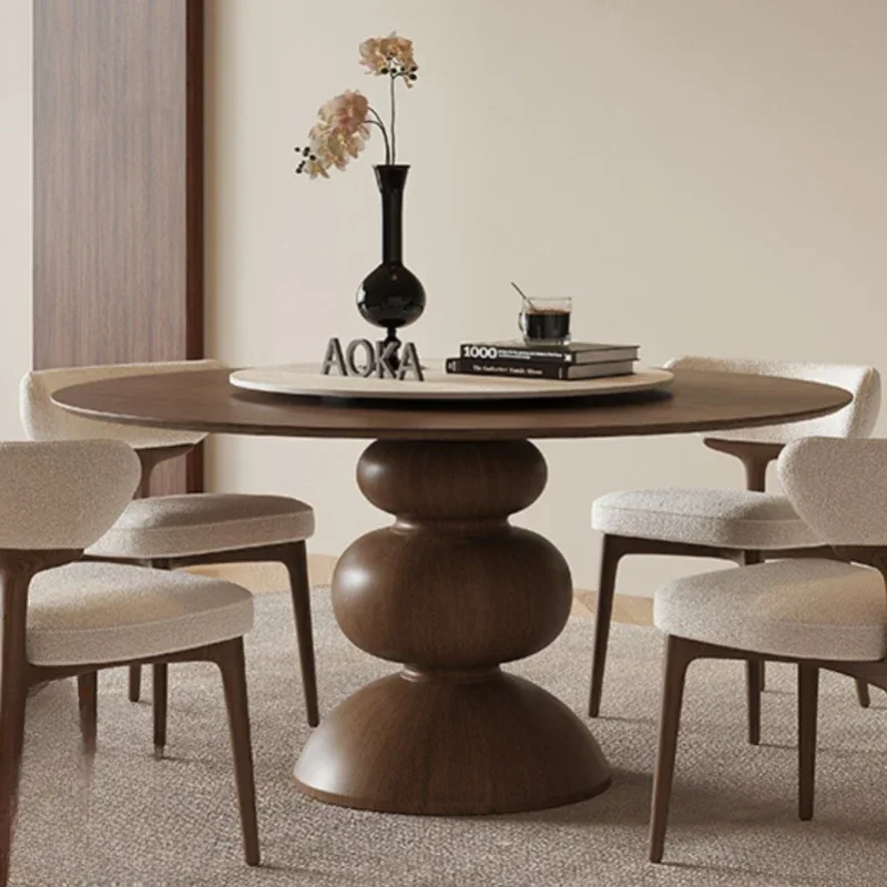 Dining Table Sedentary Round Rooms Elegant Tables Cafe Restaurant Reception Muebles Designer Multifunction Home Furniture