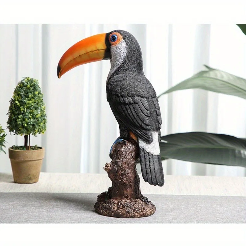 Ornament Simulation Beak Bird Decoration Doll Living Room Bar Study Display Handicrafts Bird Models Courtyard Decoration Resin