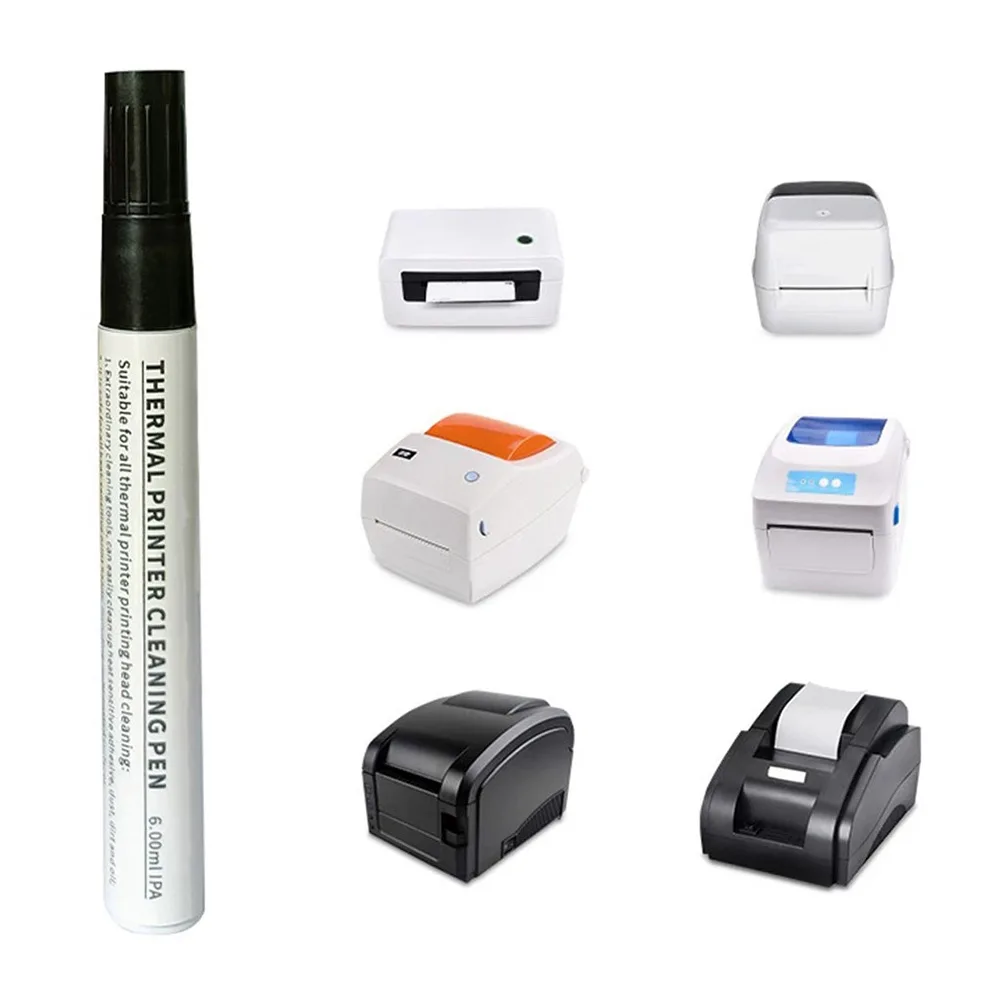 Thermal Printer Maintenance Pen, Easy to Use, Removes Heat Sensitive Gum and Dirt, Suitable for All Thermal Printers