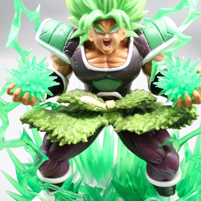 25.5cm Dragon Ball Rage Broli Super Saiyan Anime Action Figure Model Gk Statue Collection Desktop Decoration Ornament Toys Gifts