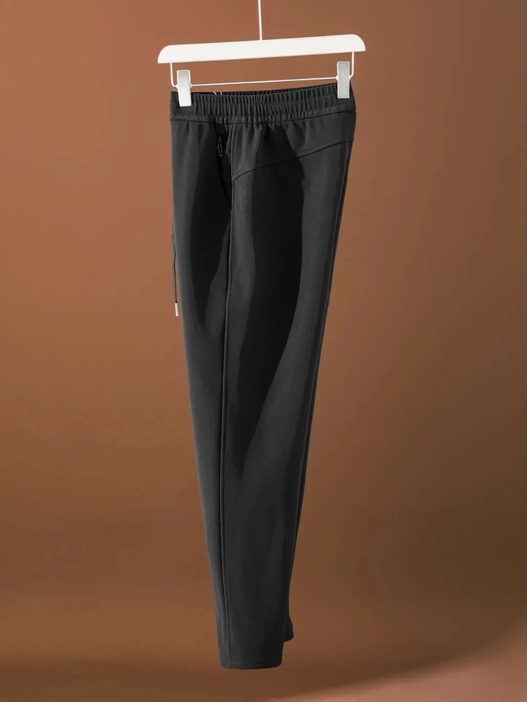 

Утепленные флисом прямые повседневные брюки для активного отдыха с молниями на карманах, сохраняющие тепло, осень-зима