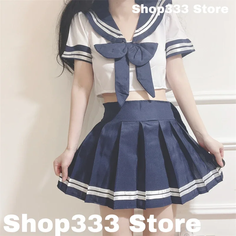 

Women's Underwear Pleated Erotic Costume Mini Skirt Outfit School Girl Cosplay Sexy Lingerie Student JK Uniform Cosplay Costume