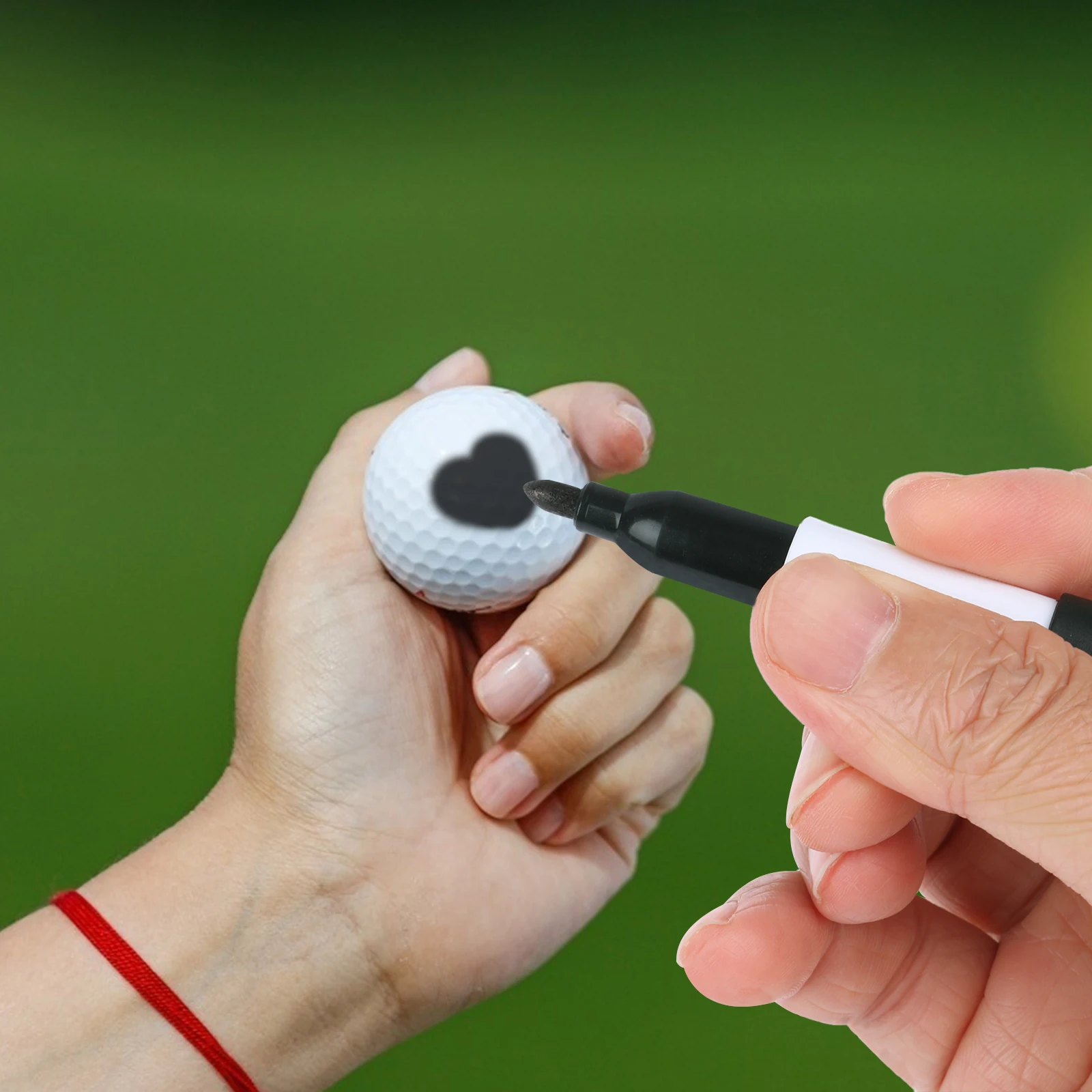 Mini marqueurs en continu avec clips de capuchon, stylo marqueur de balle de golf, marque effaçable à sec, fournitures scolaires et de bureau, 50