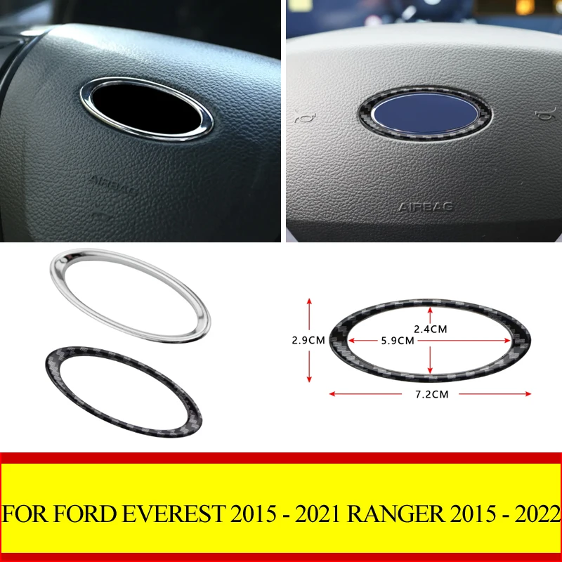 

Декоративная накладка-кольцо с логотипом на руль автомобиля для Ford Everest 2015-2021, Ranger 2015-2022