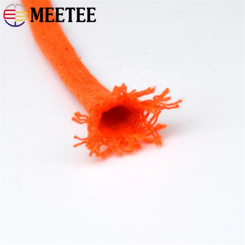 10-30 متر 10 مللي متر حبل القطن الملون شقة جوفاء الحبل السراويل الرياضية الخصر الرباط ديكور رباط الحذاء DIY بها بنفسك الملابس والاكسسوارات #2