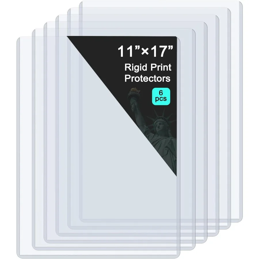 واقي الطباعة الصلبة مقاس 11 × 17 بوصة، واقي الورق الصلب المتين من مادة PVC لحماية المستندات البلاستيكية لمطبوعات الصور وشركة القائمة
