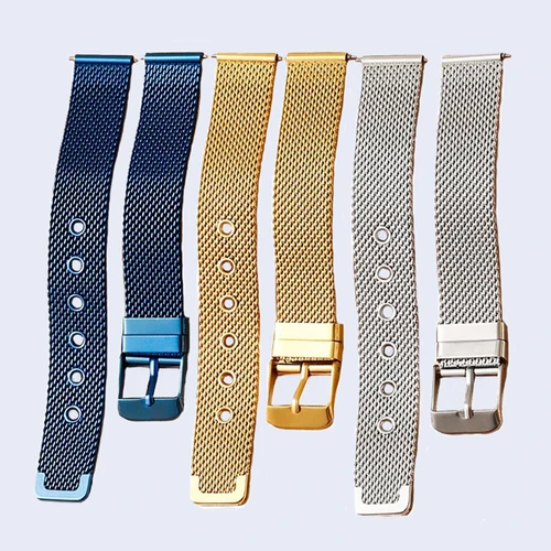 Imagen 2 del producto Correa de reloj milanesa DW de liberación rápida, accesorio de reloj, correa de reloj 10 12 14 16 18 20mm 22 mm