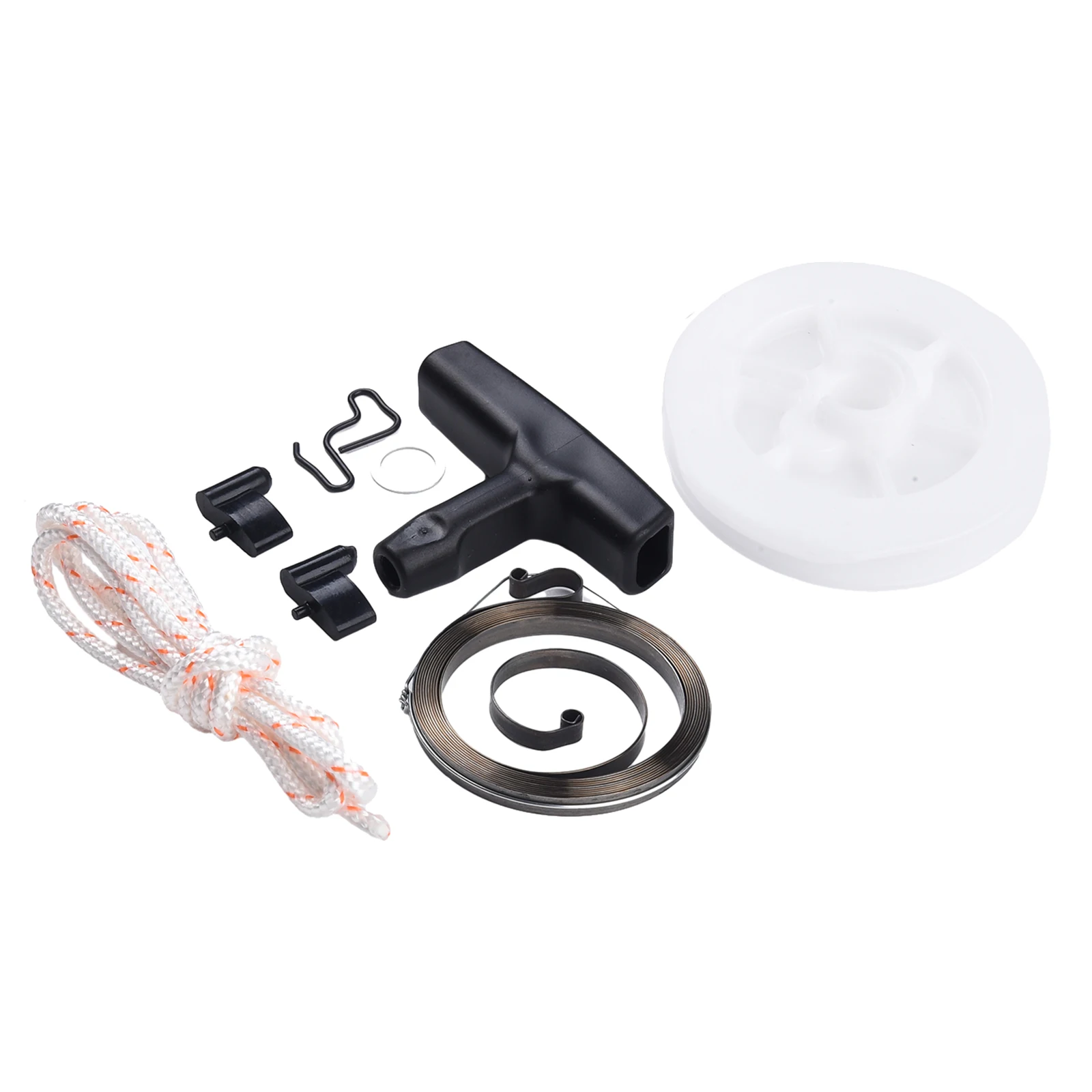 Engine Recoil starter Accessories Parts Tool Replacement Set Rewind Handle Rope Pulley Spring MS340 MS360 MS440