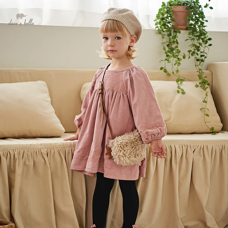 Dave Bella Girls Princess Dress Children Baby Autumn Clothing Casual Fashion Cute Gentle Charm Outdoor Party DB3235936