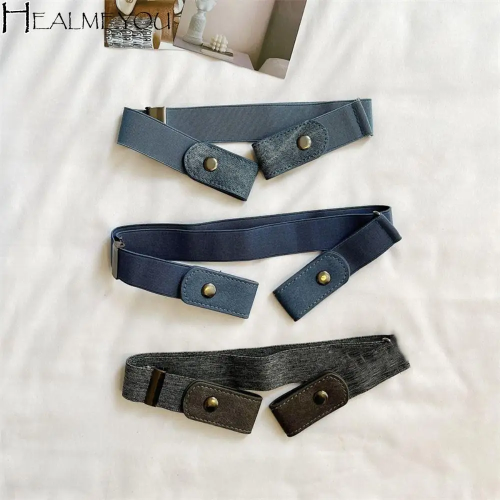 

Without Buckle Elastic Belt Japanese Decoration Traceless Buckle Free Belt Elastic Stealth No Buckle Invisible Belt Pants