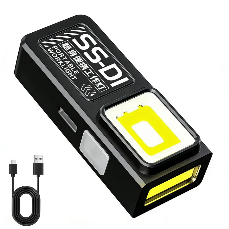 

Mini Super Bright Work Light Portable Multi-Function COB LED Light Night Walking Lamps with Warning Inspection & Emergency Use