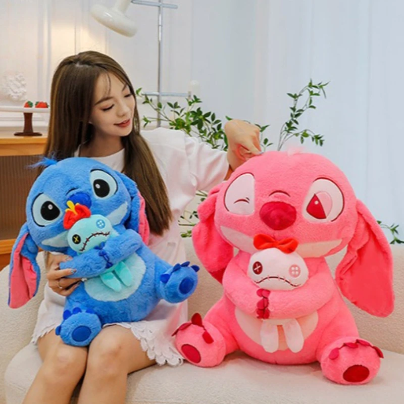 

Плюшевые игрушки Disney большого размера 30/45/60 см, мультяшные аниме-персонажи, милые мягкие куклы, подарки для детей