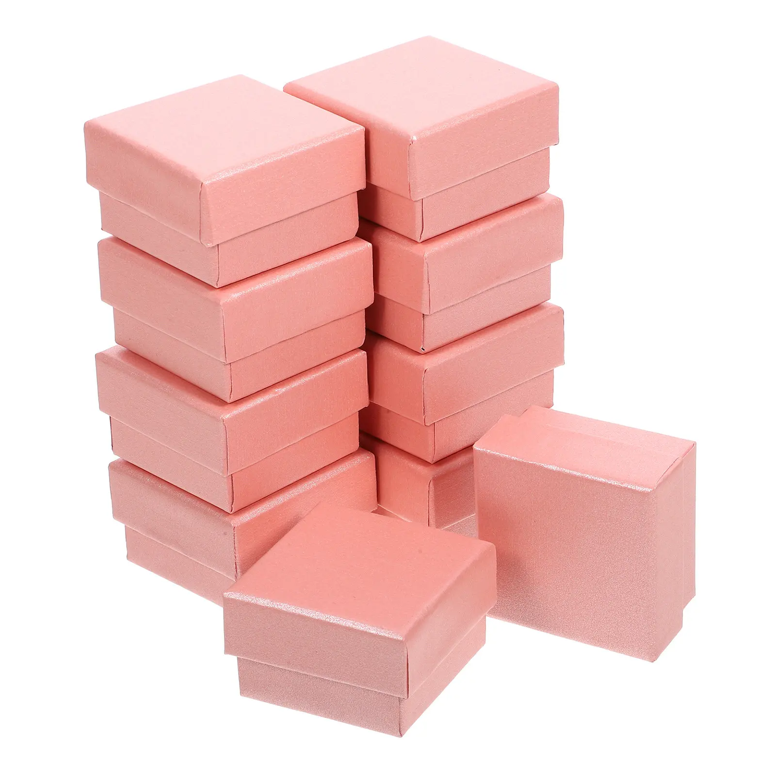 10Pcs Jewelry Boxes Bulk Small Gift Packaging Necklace Earring Storage Cases Classic Color Reusable Jewelry Gift Boxes