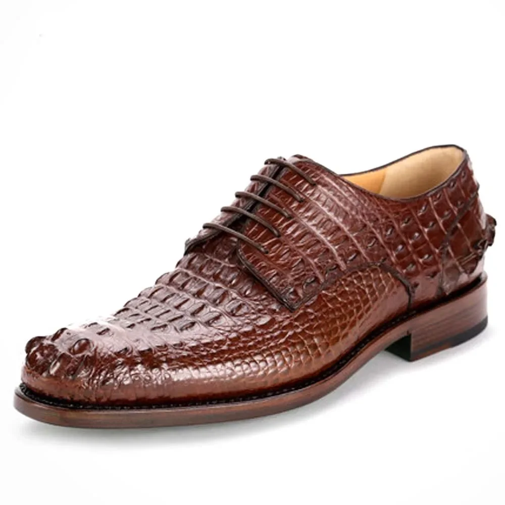 gete scarpe in coccodrillo abbigliamento maschile Uomo formale manuale in pelle affari per il tempo libero
