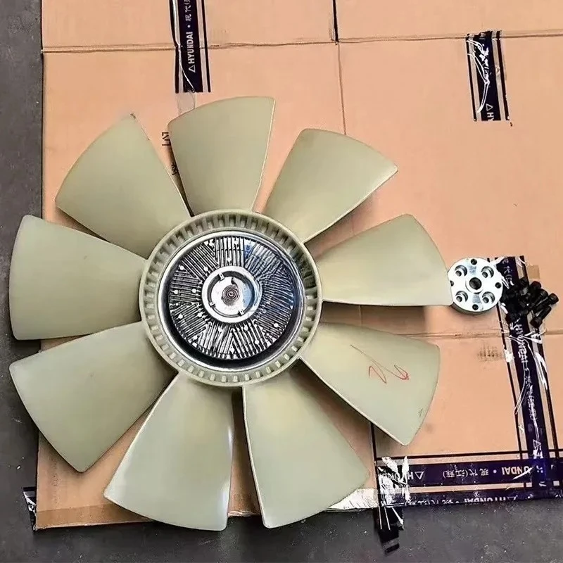 

Engine Cooling System Fan Clutch 11Q6-00491 HX220-HD Excavator Parts Original Clutch Assy HX220HD Fan Blade 4735-43480