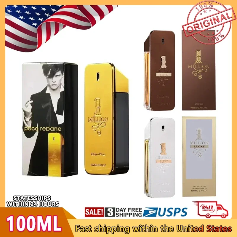100 مللي ذكر قوي يدوم طعم الرجال قوي حار فرمون كولونيا الجسم رذاذ كولونيا الأصلي مليون الذهب Hombre العطور #1