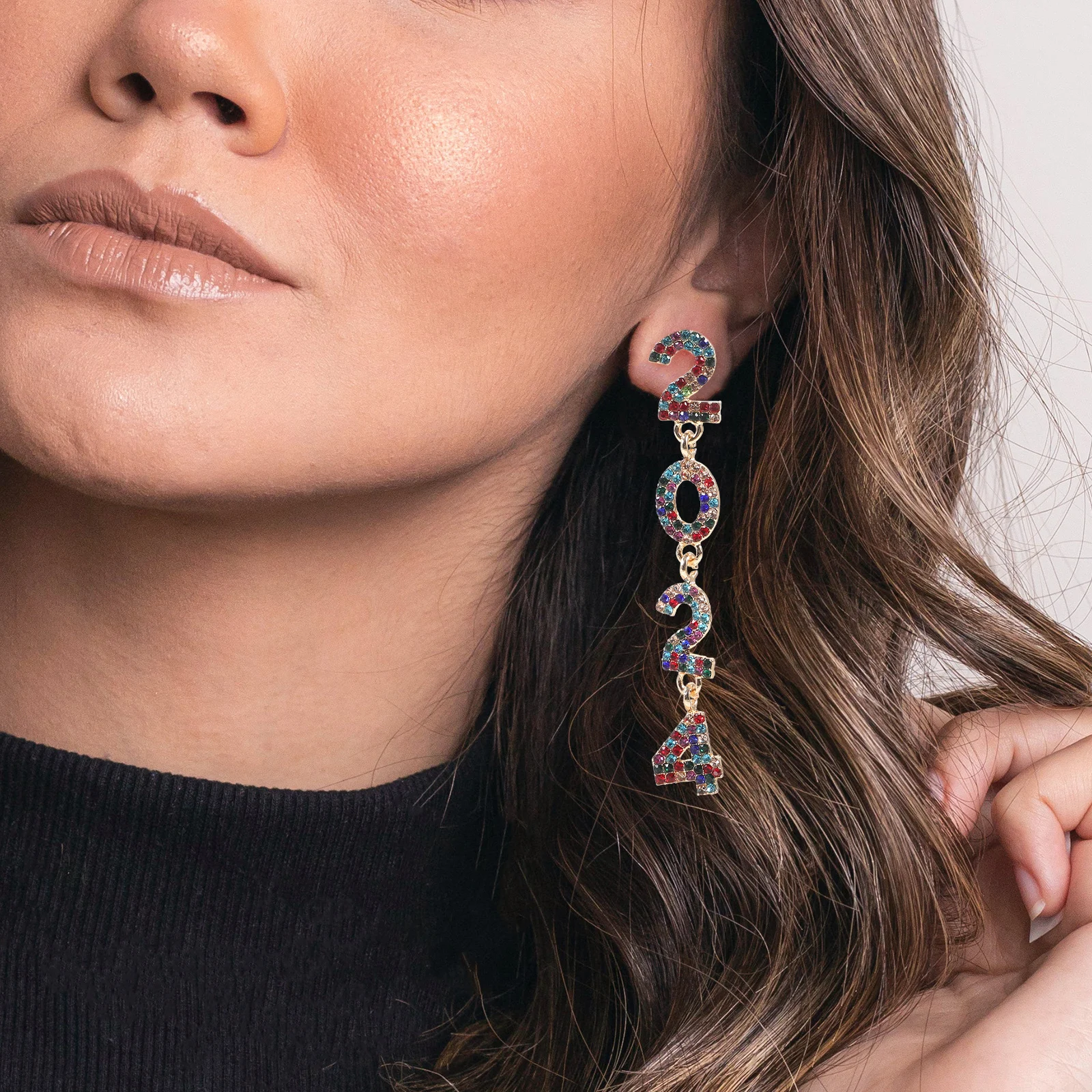 

Earrings Number for Women Drop Elegant Sparkly Fashion Pretty Fancy New Years Eve Cute
