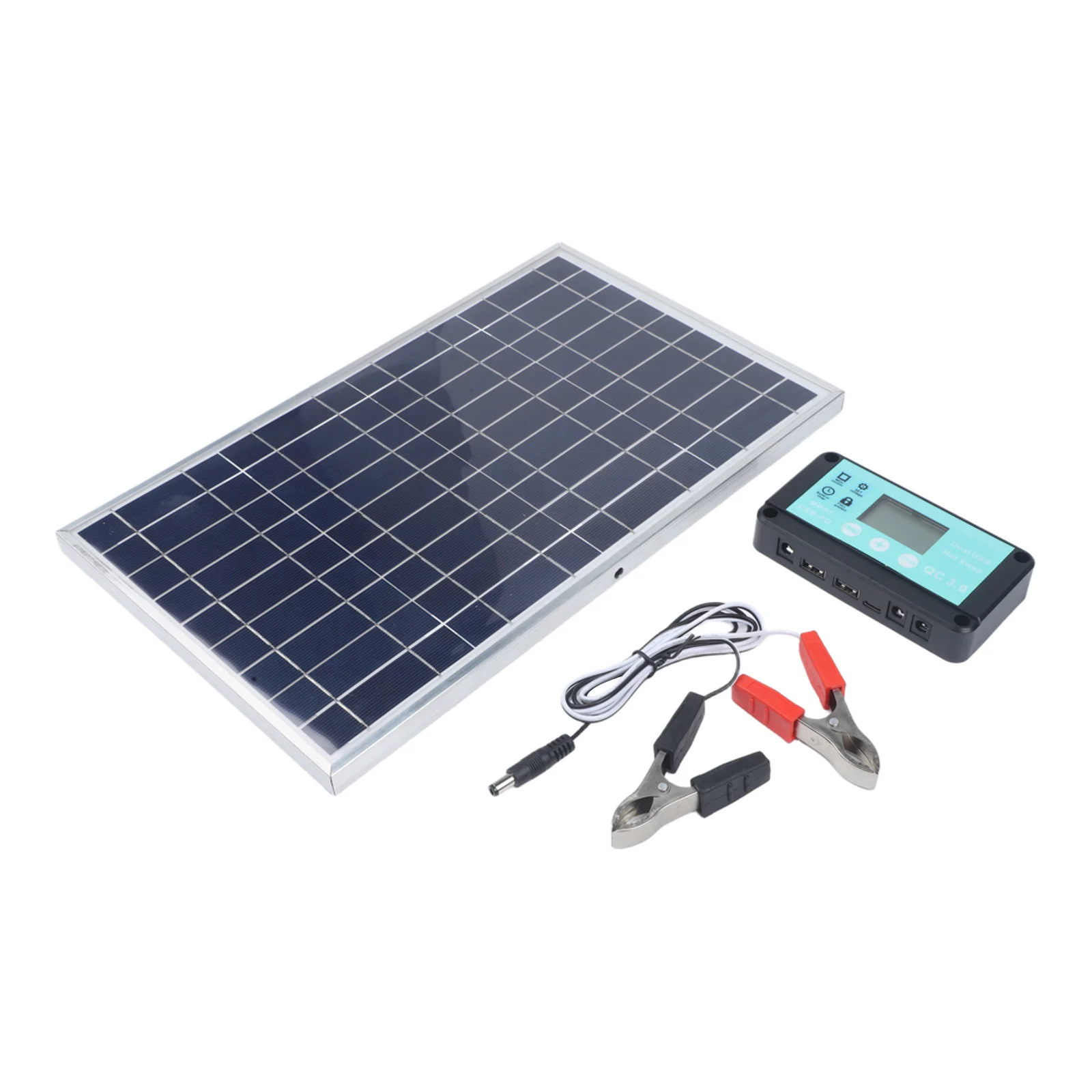 

Portable Solar Kit 200W Solar Panel 20 Conversion Rate Self-consumed Current 10mA Portable Solar Panel Charger For RVs