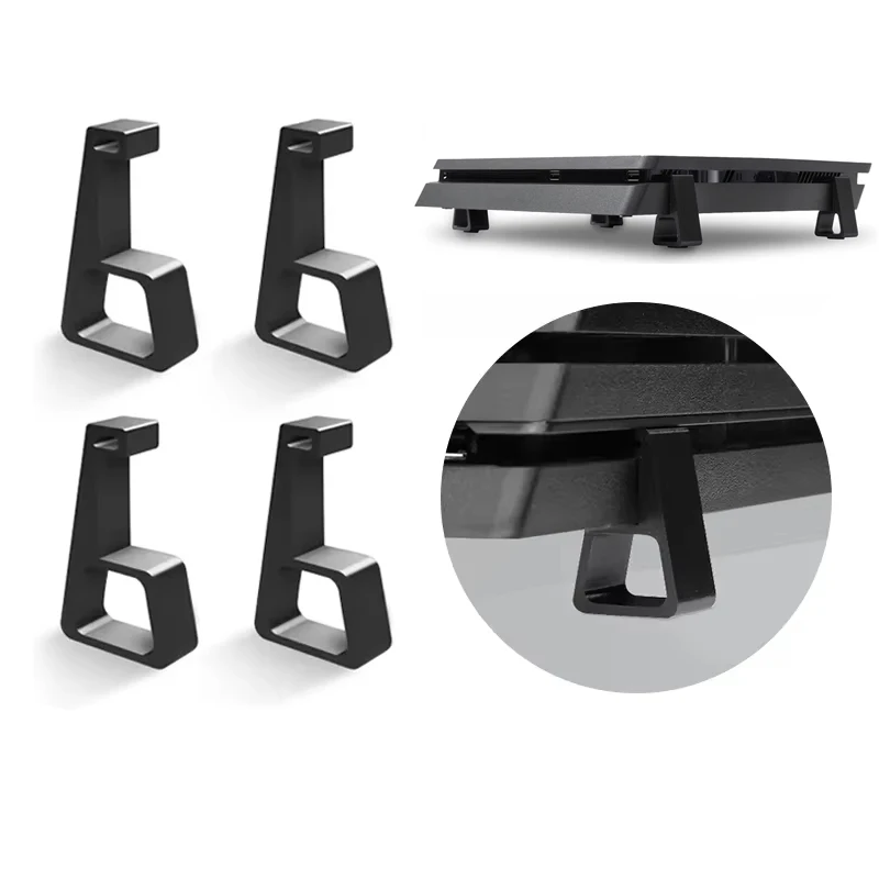 Horizontal Version Cooling Holder For PS4 Slim Pro Console Heighten Feet Bracket Anti Slip Base Bracket Game Machine Accessories
