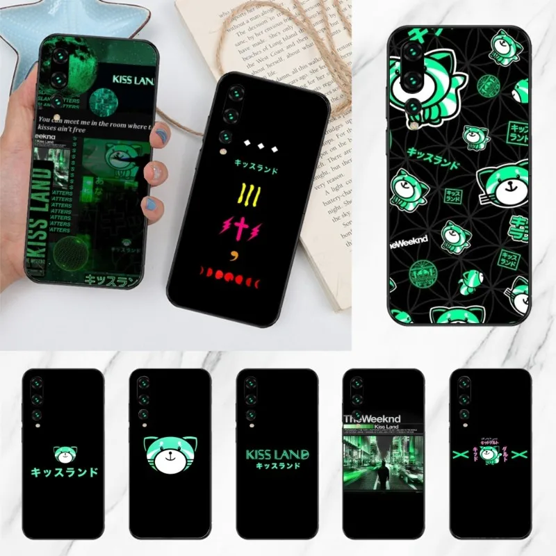 Weekend KissLand Mobile Phone Case for Huawei P50 P40 P30 Pro Lite P Smart 2021 2019 Magic 3 Black Soft Phone Cover Funda