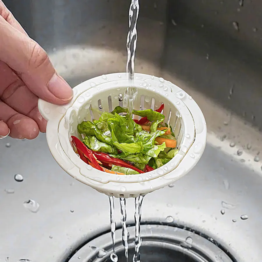 

Universal Kitchen Sink Filter, Vegetable Sink Leak Plug, Sink Drain Plug, Anti-Odor and Anti-Clogging Basket