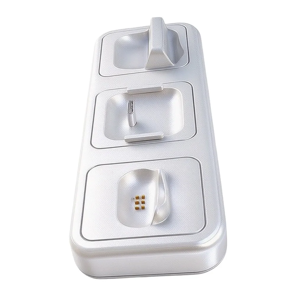 3-in-1 Charging Base For DJI Pocket 3 4 4P Camera Remote Controller Microphone ABS Dock Station Compact Dock Tool