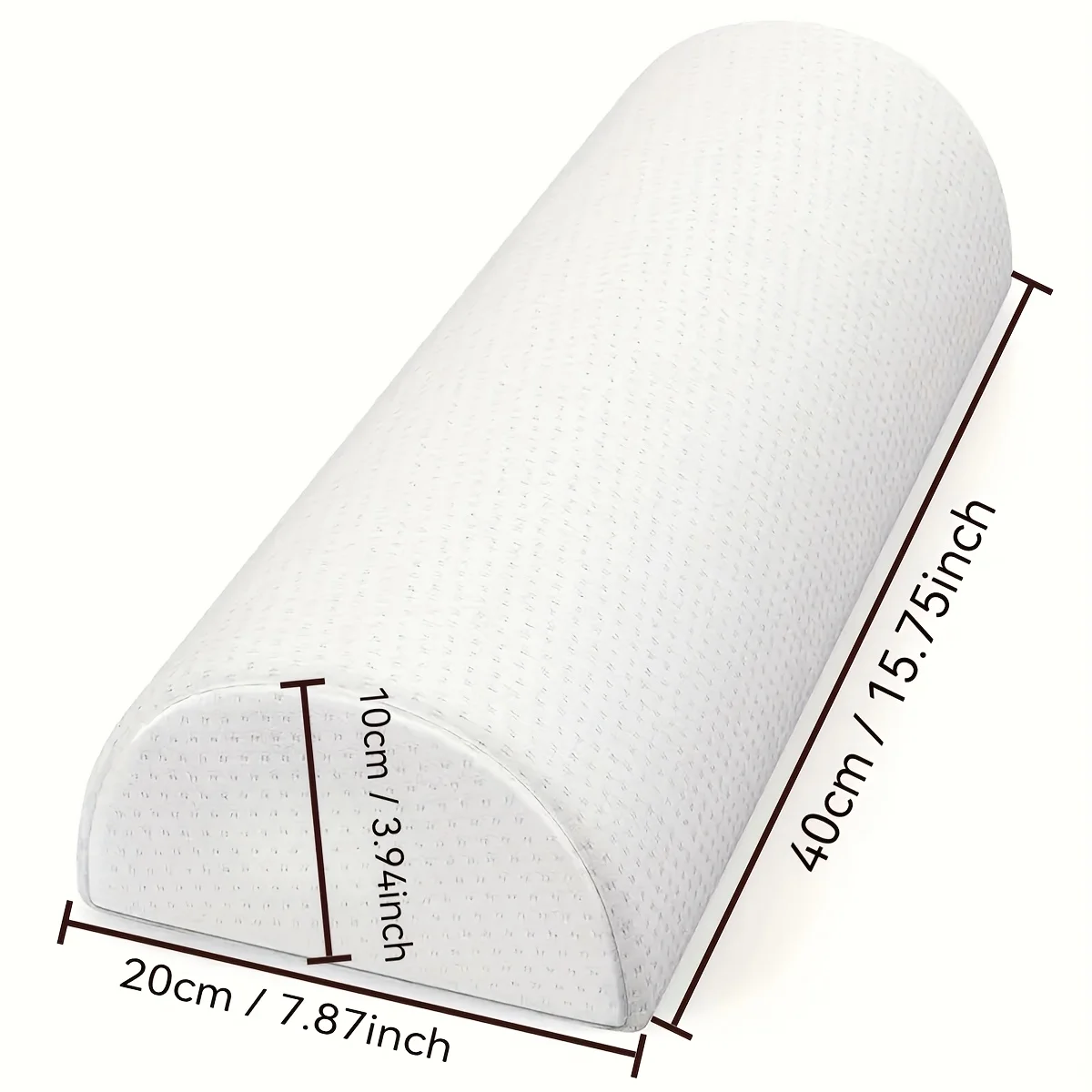 1 piece leg, knee, lower back pillow, crescent shape viscoelastic foam pillow, half roll pillow, lower back relaxation, very sui
