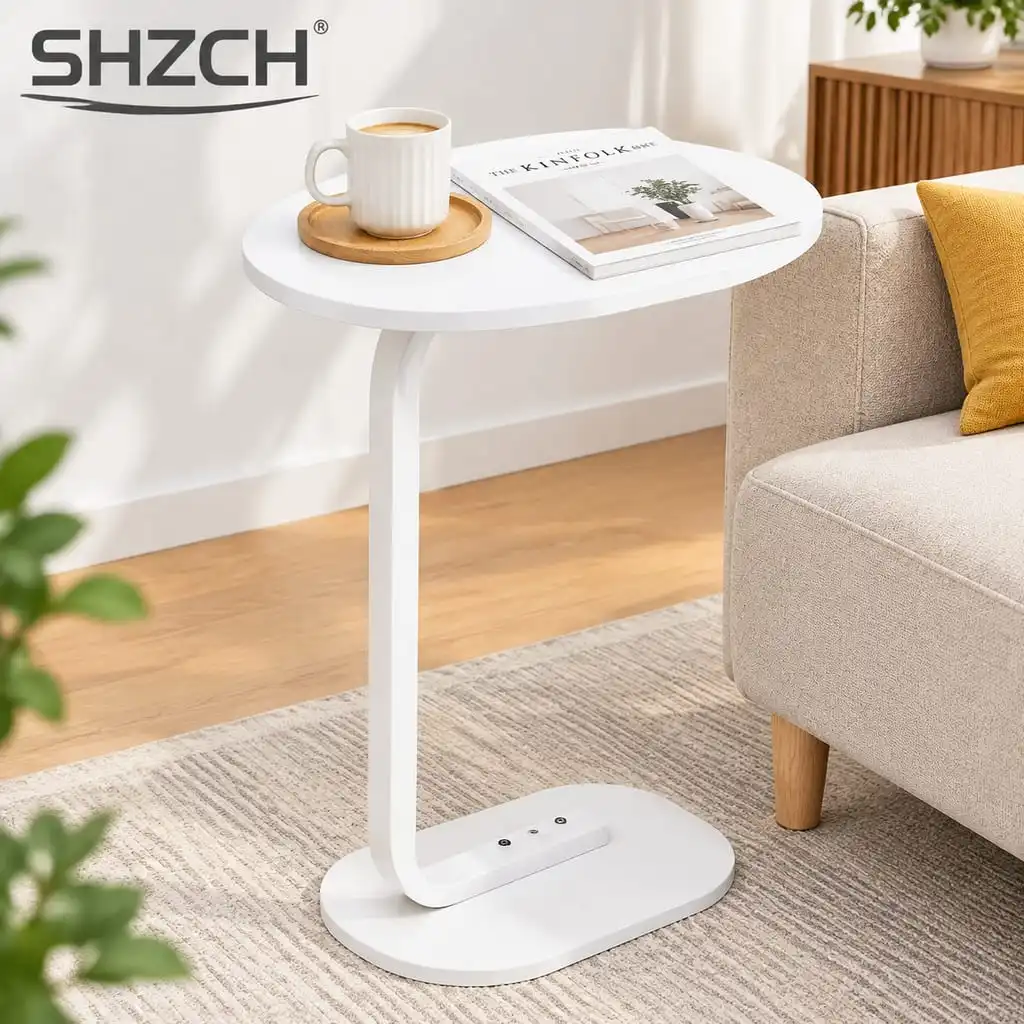 Easy Life Round Sofa Side Table Ivory