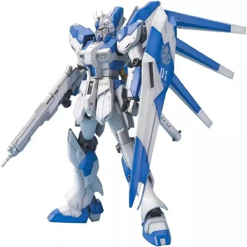 Bandai HG 1/144 RX-93-v2 Hi Nu นักรบประกอบตัวเลขการกระทําของเล่นเด็กตกแต่งของขวัญสะสม