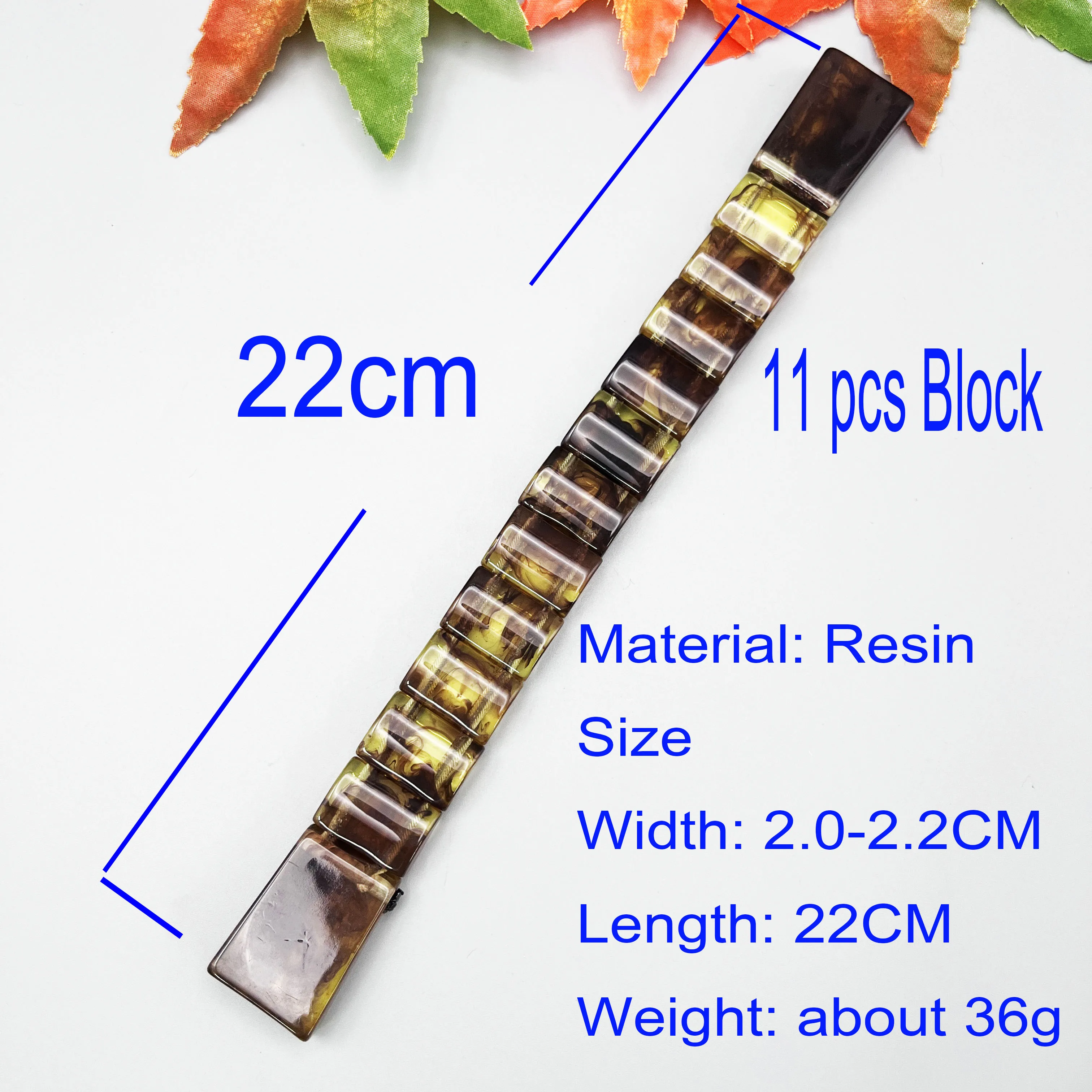 NJ120-1 CHETKI Imitation Amber 3D Resin Bright Surface Block Fingertip Decompression Foldable Rotating Prayer Meditation Rosary