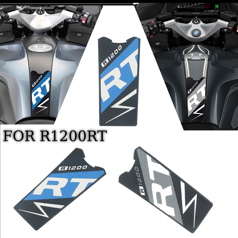 For BMW R1200RT R 1200 RT Tank Pad Motorcycle Stickers Fuel Oil Kit Knee Fish Bone Protector Rubber traction pad adhesive