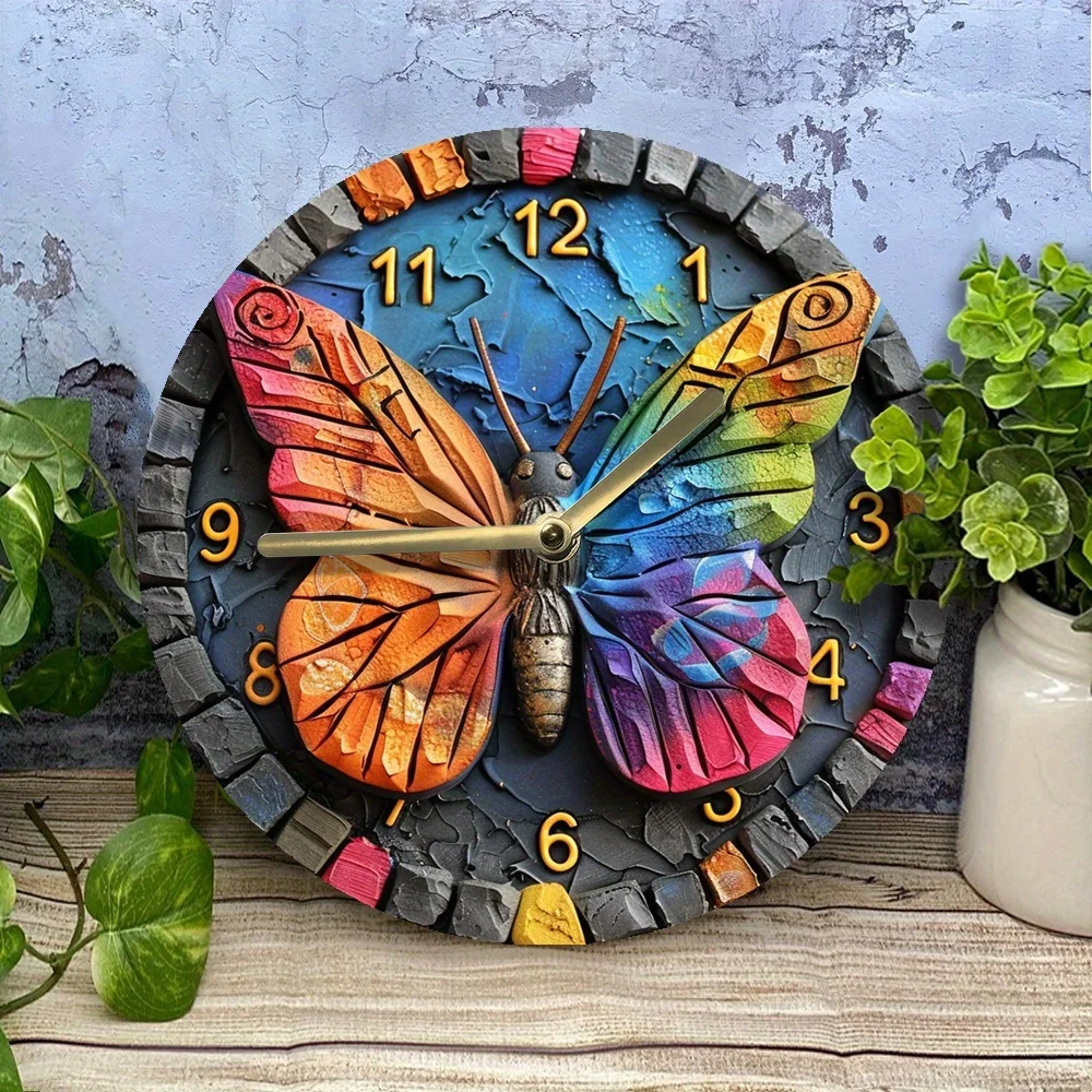 8インチ (20X20 Cm) サイレント円形壁掛け時計 1 - Wall Clock Silent のレビューと価格
