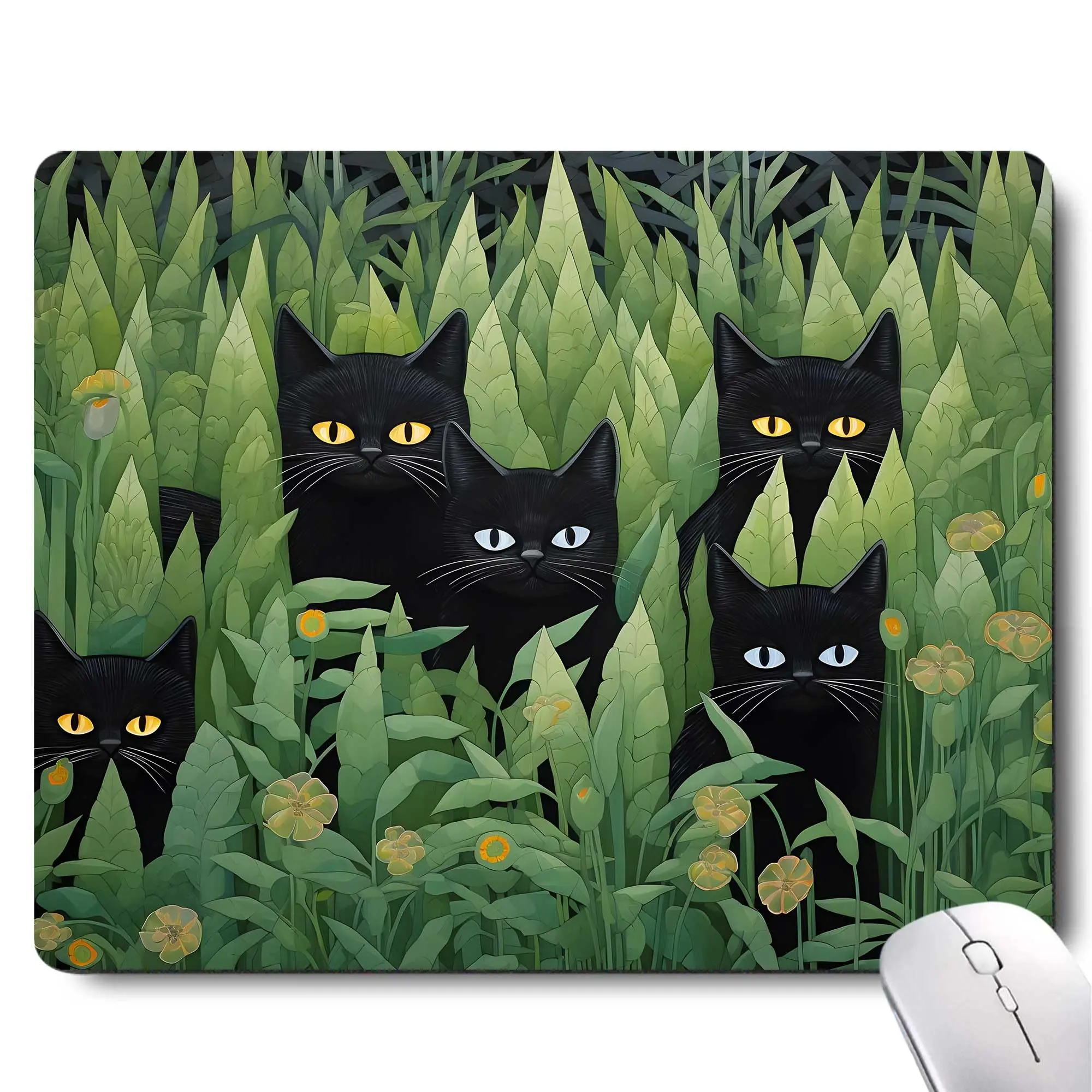 

Hot-Selling Cute Cats Printing Square Mouse Pads Comfortable Gaming Mousepad Mouse Mat Keyboard Mats Desk Pad 22x18cm Kawaii