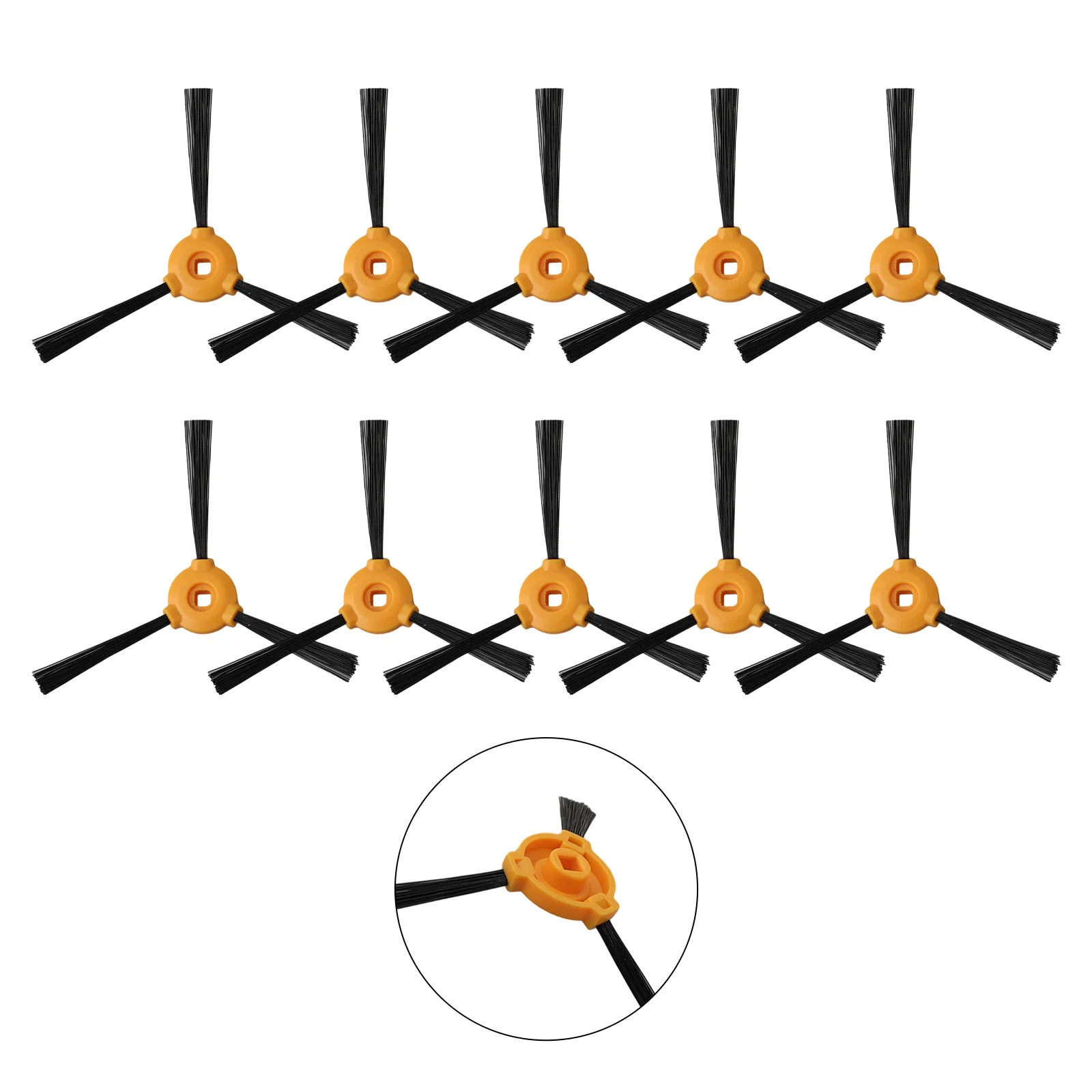 คุณภาพสูงยี่ห้อใหม่แปรงด้านข้างเครื่องดูดฝุ่น 4/6/10pcs อุปกรณ์เสริมอัตโนมัติทําความสะอาดพรมสําหรับ Ecovacs N79S