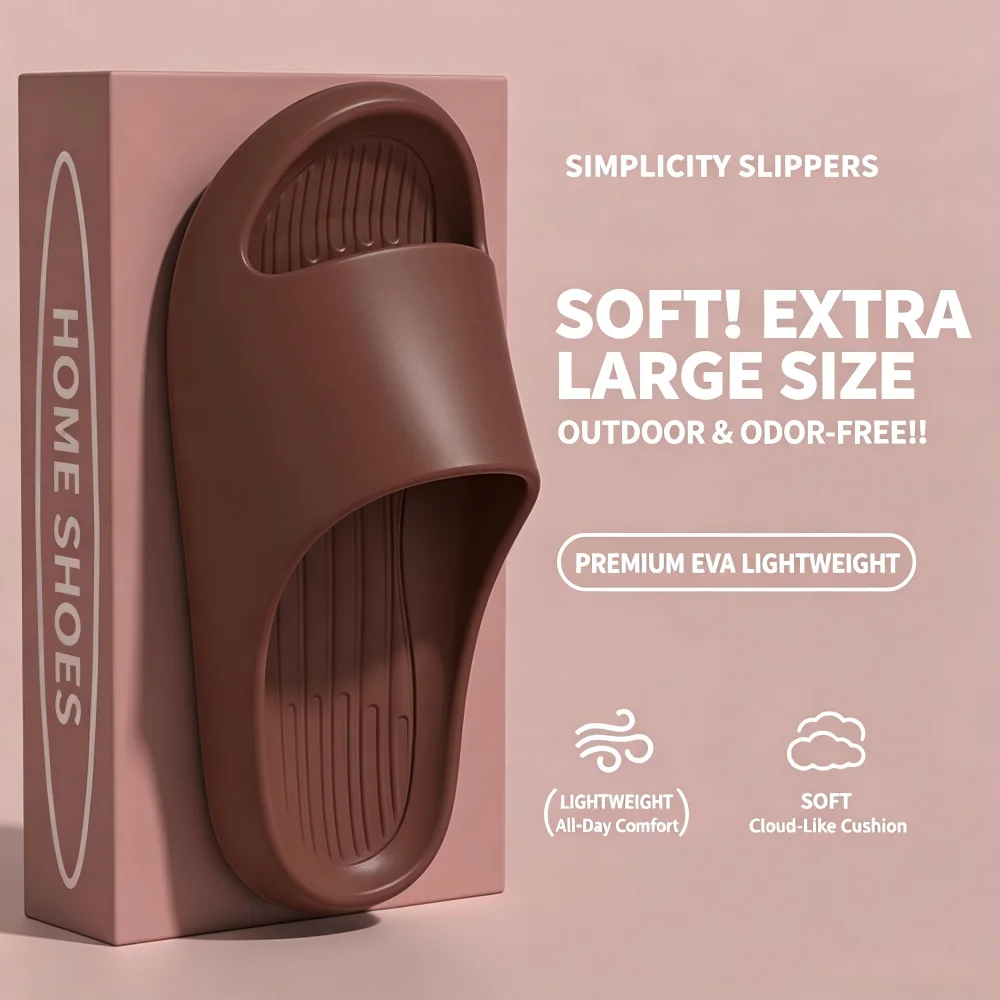 SHAJI Herren Neue 40-49 Extra Breite Große Größe Cloud Pillow Slides, Sommer Rutschfeste Dicke Polster-Hausschuhe für Dusche, Badezimmer, Outdoor – Detail 11