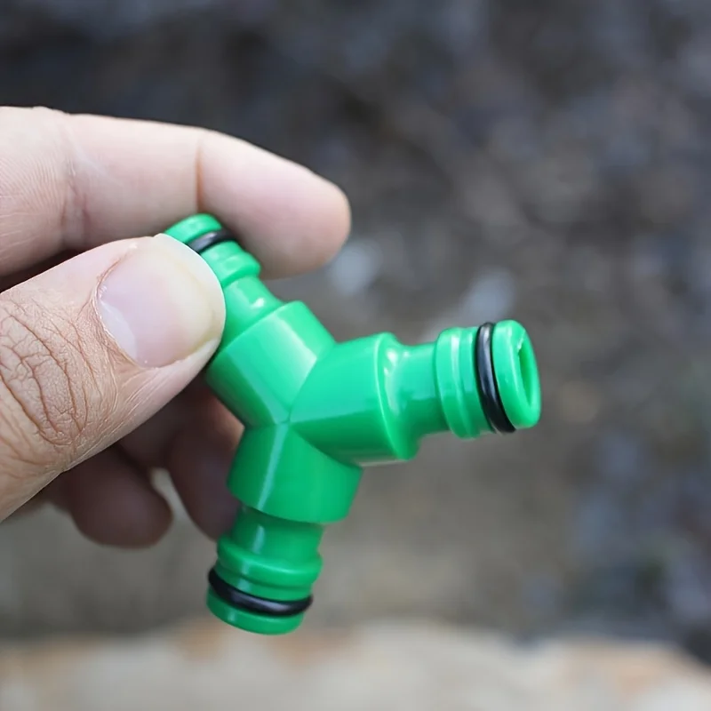 3Three-head nipple connector，Gardening irrigation pipe diverter and repair connector，Garden plastic hose connector