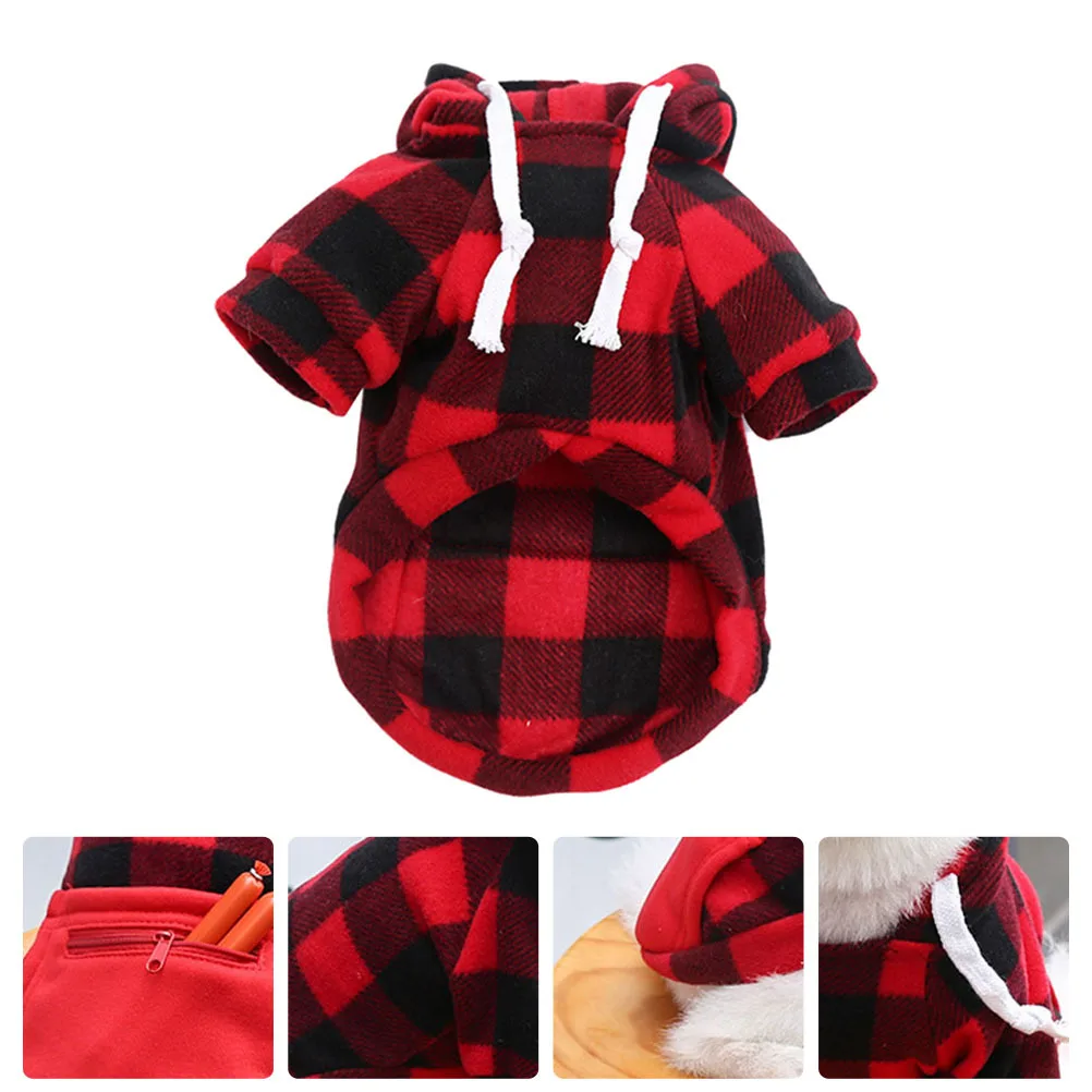 

Pet Christmas Costume Premium Material Exquisite Workmanship Washable Reusable Comfortable Wear Winter Warm Coat