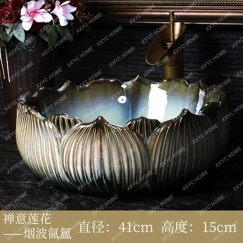 حوض طاولة صغير الحجم لحمام السباحة وحوض غسيل عتيق وحوض منزلي بين المنصات #6