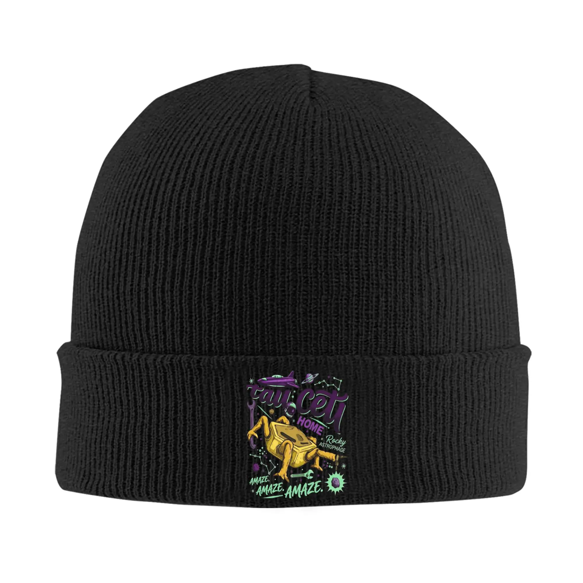 Project Hail Mary Amazing Knitted Hat Women's Men's Skullies Beanies Winter Hat Acrylic  Warm Cap