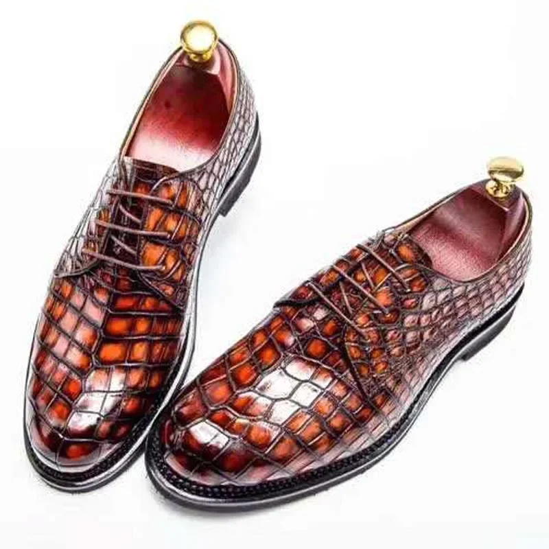 chue  men formal crocodile leather men shoes new wedding  leisure  business   meeting