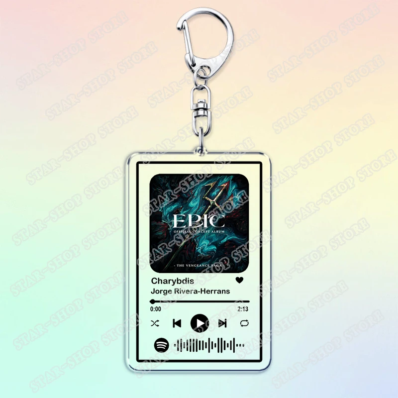 سلاسل المفاتيح الألبوم الملحمي للنساء الملحقات لن تحب أطول لك الأغاني الموسيقية الموسيقى المفاتيح مجوهرات المشجعين الهدايا #3