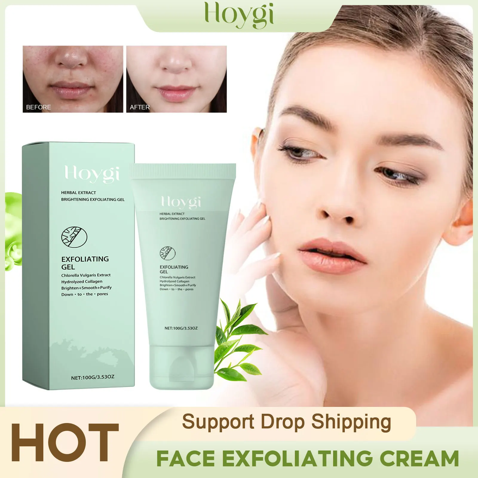 Face Exfoliating Cream Dead Spot Remover Moisturizing Face Scrub Whitening Exfoliating Pores Brightening Exfoliator Peeling Gel