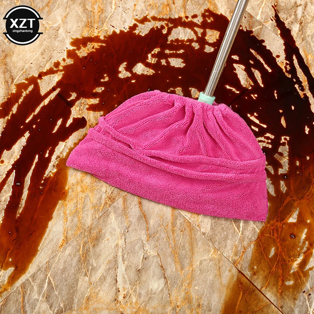 Multi Function Coral Velvet Broom Cover Cloth Floor Mop with Reusable Microfiber Absorbent Mop Household Cleaning Accessories