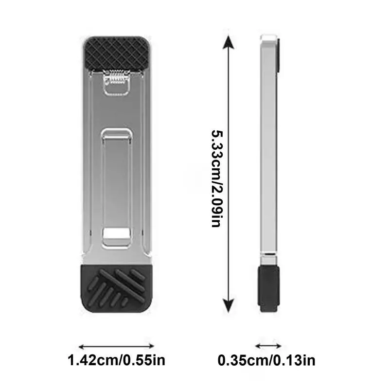 2pcs Mini Laptop Holder Foldable Keyboard Stand Notebook Riser Feet Nonslip Aluminium Alloy Heat Dissipation Stand