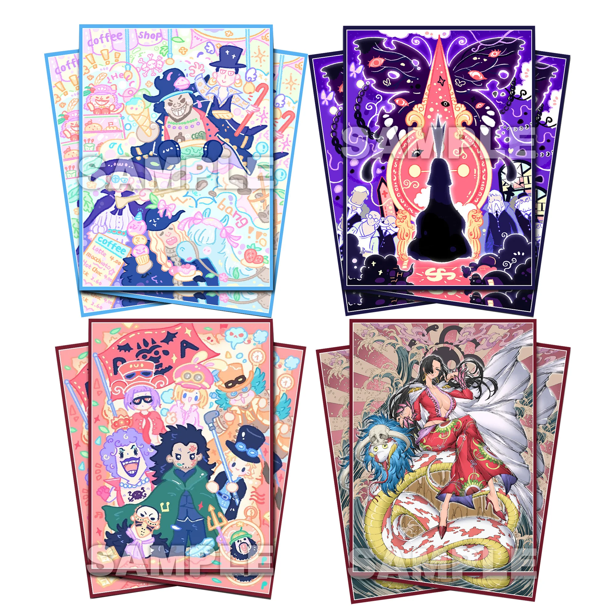 

Набор из 60 шт. 67x92 мм: Защитные чехлы для карт OPCG Five Elders (версия Q) — милые, цельные, для самостоятельного изготовления, подарок, игрушки