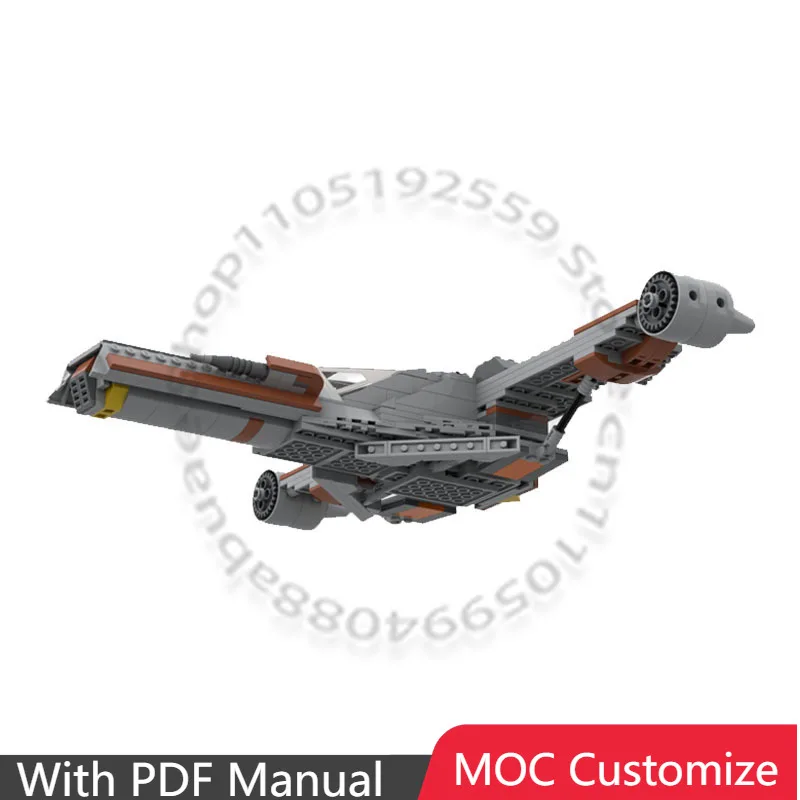 

451 деталь конструктора Galactic Empire Bricks KSE L-2 Promachos (разведывательный истребитель) MOC, модульный конструктор для самостоятельной сборки, игрушка для мальчиков, подарок на день рождения