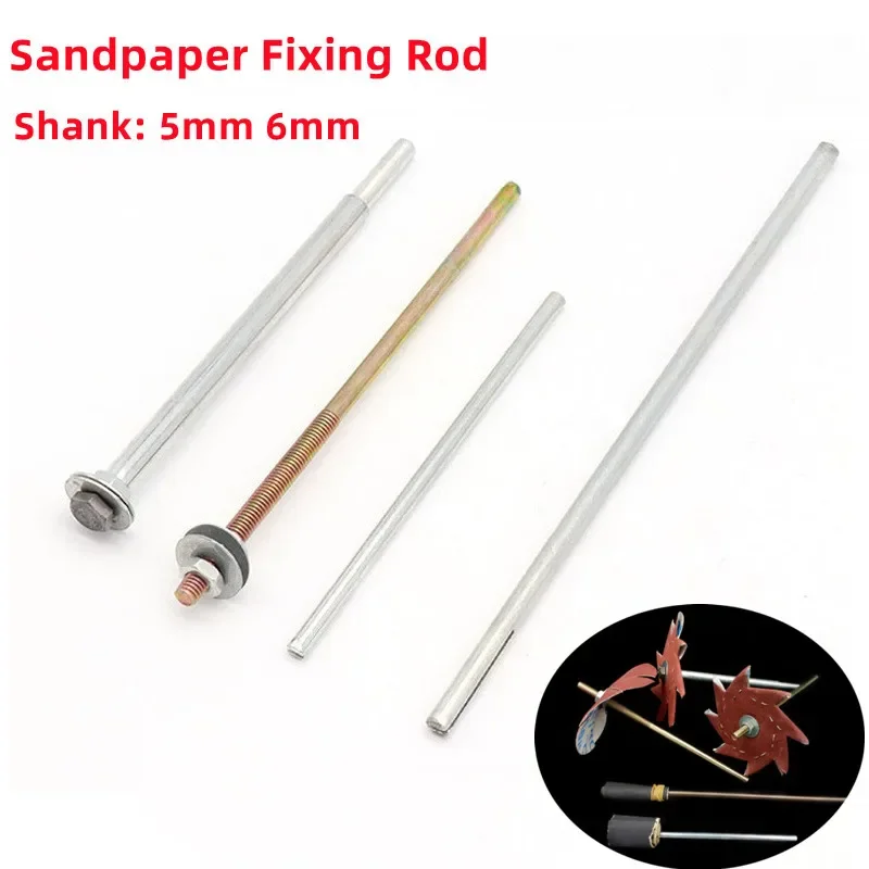 

1Pcs Sandpaper Clamp 5/6mm Shank Fixing Rod Split Mandrels Long Abrasive Holder Clip For Electric Grinder Accessories