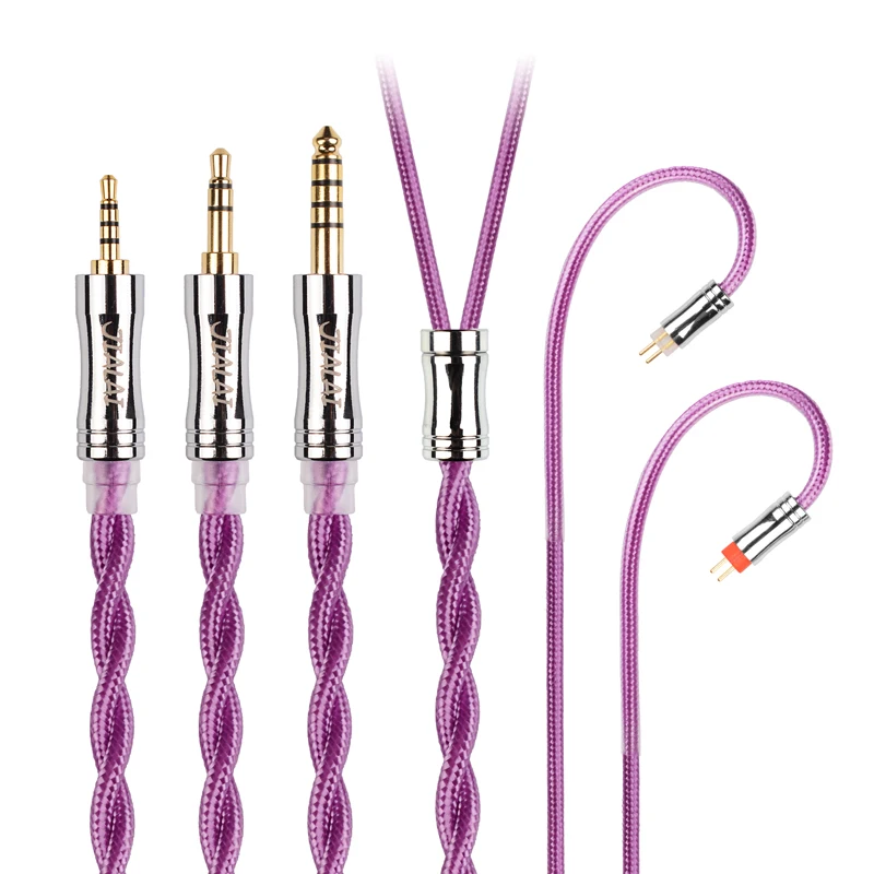 NICEHCK JIALAI JLH3 Cavo per auricolari HiFi misto OCC + OCC placcato argento 3,5/2,5/4,4 mm MMCX/QDC/0,78 Cavo per audiofili a 2 pin