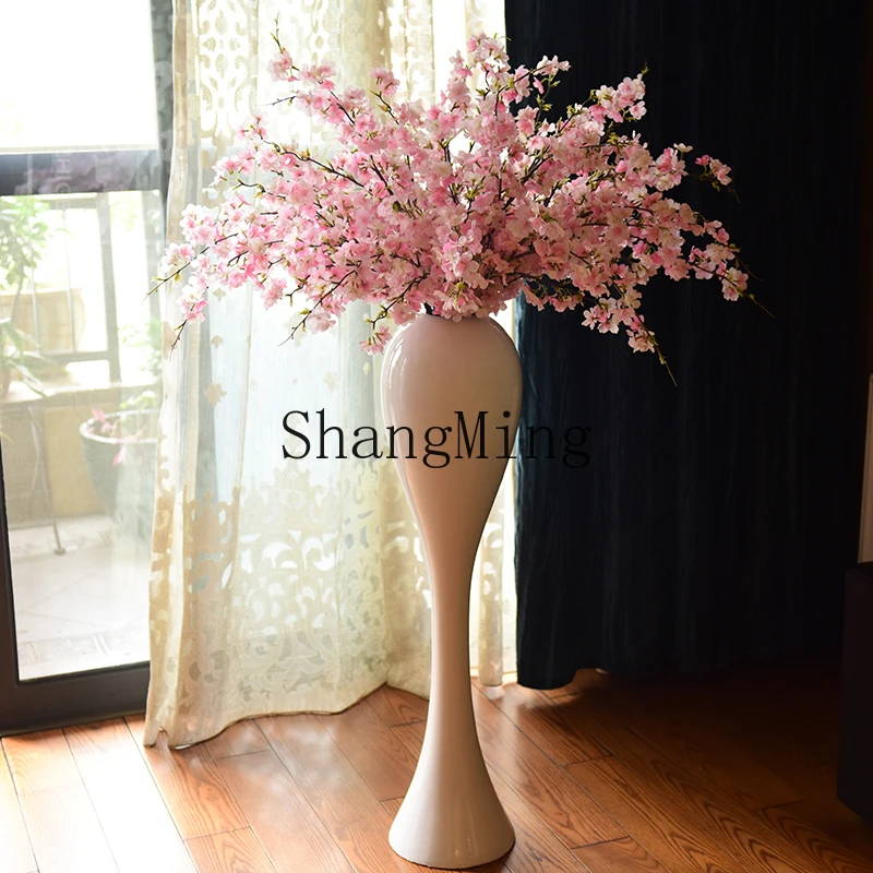 

LXY modern fashion vase living room floor-to-ceiling white decoration vase